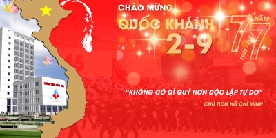 NHIỆT LIỆT CHÀO MỪNG 77 NĂM NGÀY QUỐC KHÁNH VIỆT NAM (02/09/1945- 02/09/2022).